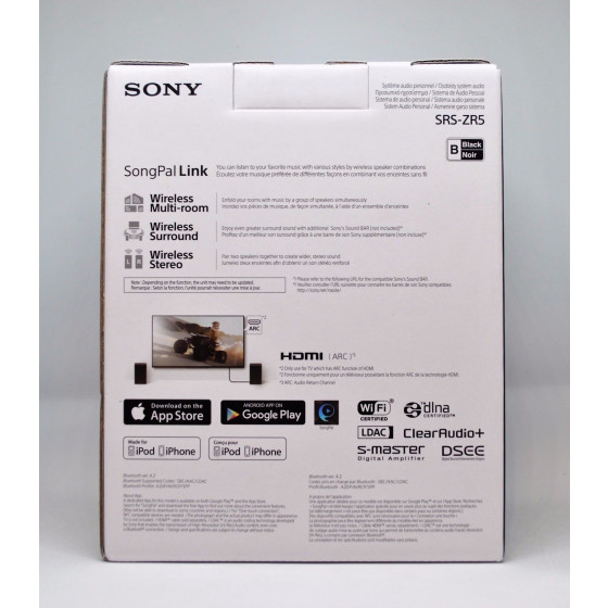 Sony Srs Zr5 Kabelloser Lautsprecher Multi Room Wifi